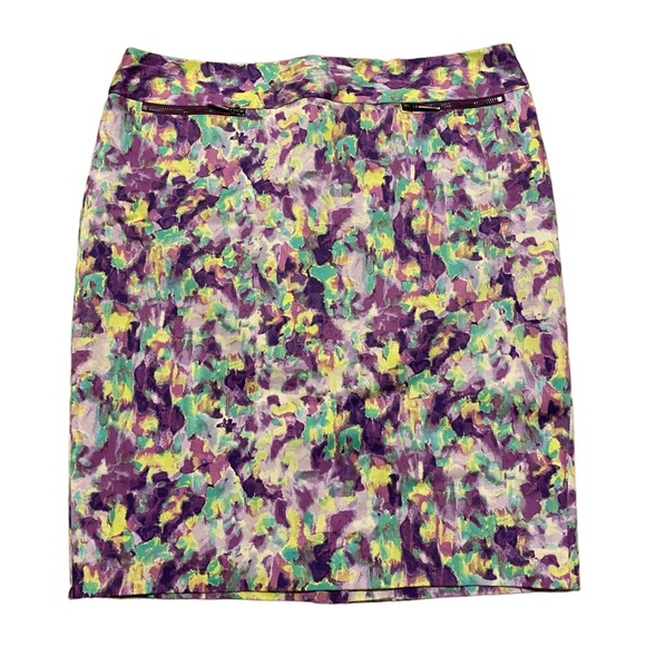Calvin Klein Purple Multi Coloured Skirt - Picture 1 of 11